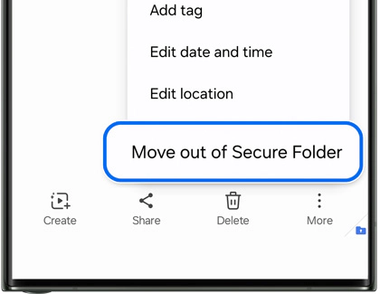 remove files from secure folder