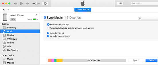 sync spotify music with itunes
