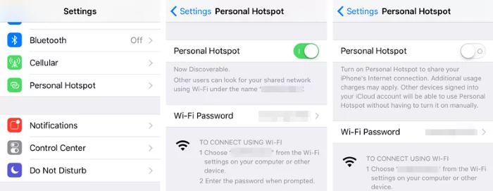 turn off iphone hotspot