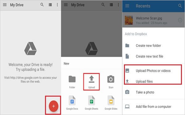 use google drive to transfer music