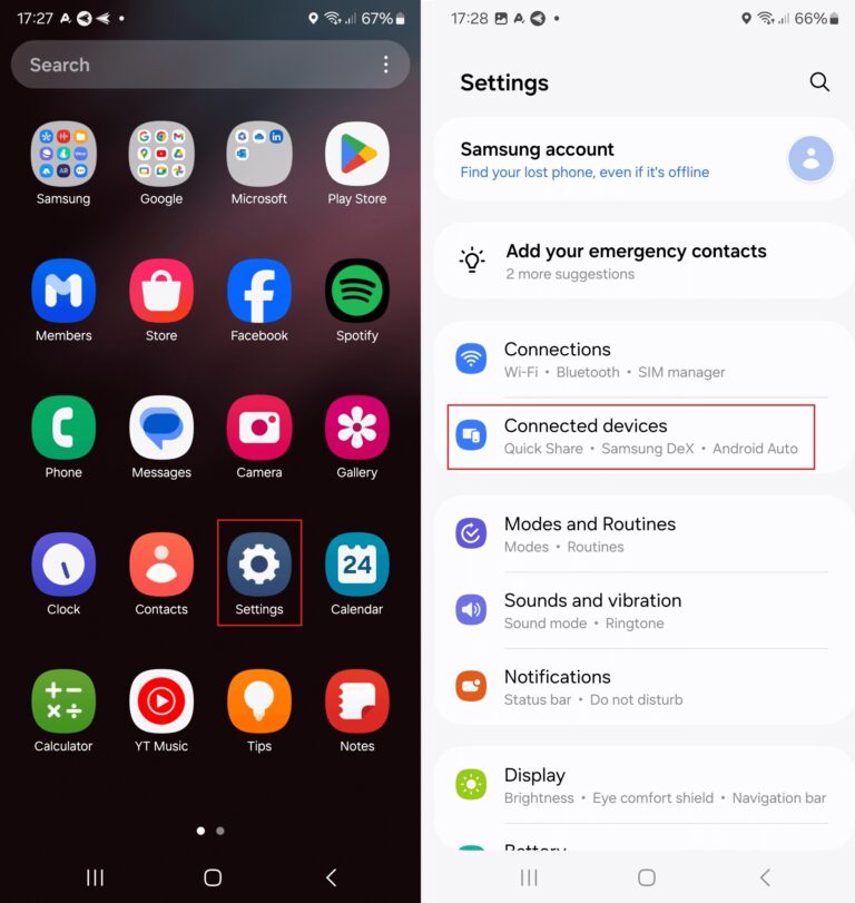 Open Android’s Settings