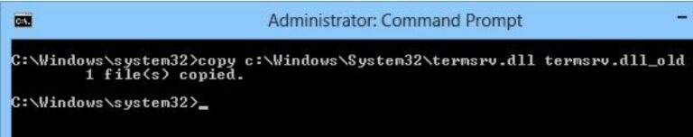 backup termsrv.dll file