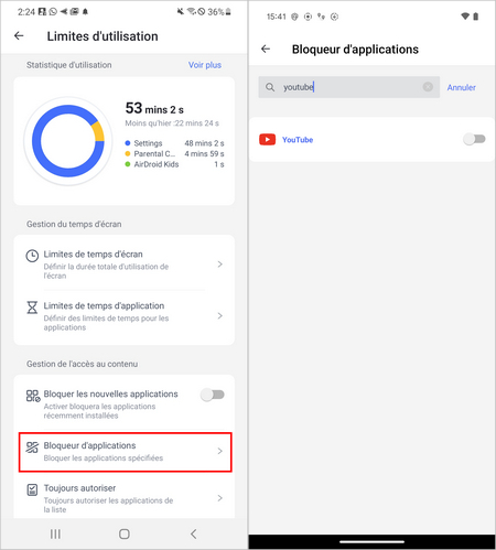 Bloquer l'accès à YouTube