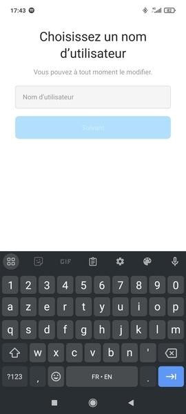 Choisissez un nom d’utilisateur pour créer un deuxième compte Instagram