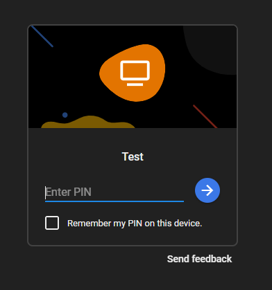 enter PIN to connect to Chrome Remote Desktop