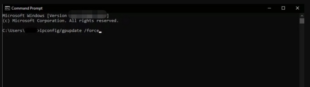 Type the command “gpupdate /force”