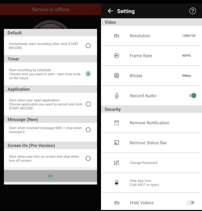 Hidden Screen Recorder APK