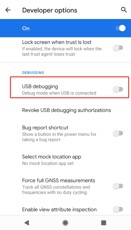 how to enable usb debugging on android