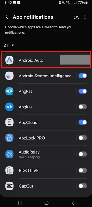 how to unblock notifications on samsung