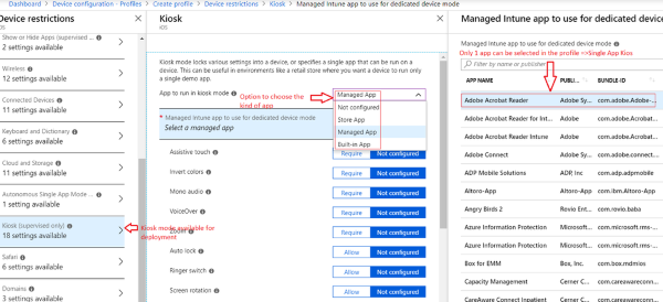 intune single app mode for ios1