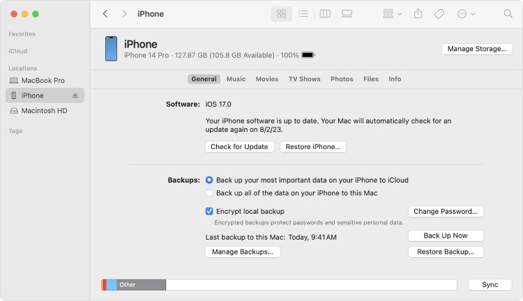how to see deleted contact on iPhone restore from Finder