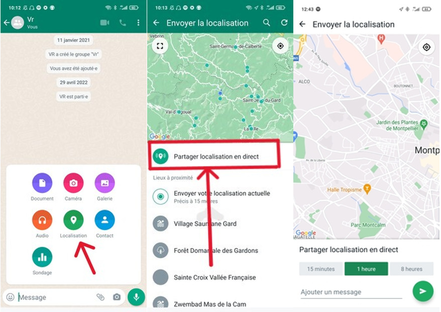 Localiser un téléphone avec WhatsApp