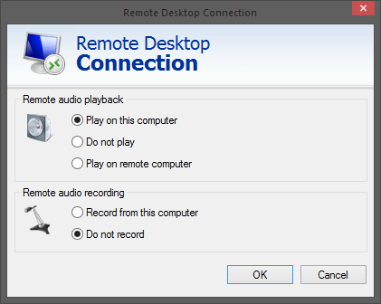 play remote audio on this computer