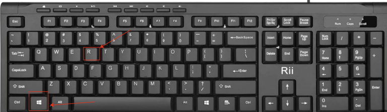 press windows and R