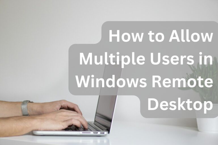 windows 10 multiple RDP users