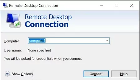 remote desktop connection