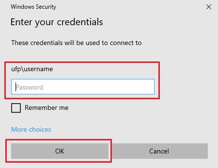Remote Desktop Login Credentials