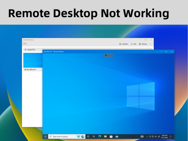 remote desktop not working