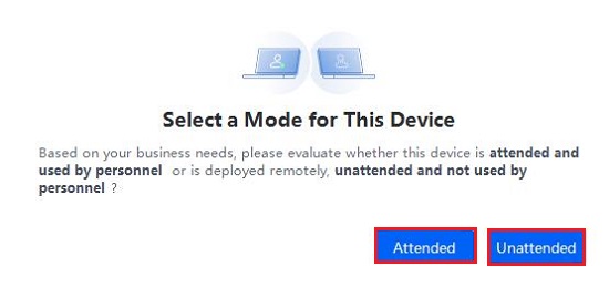 Select Mode for This Device