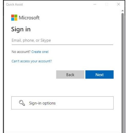 sign in Microsoft