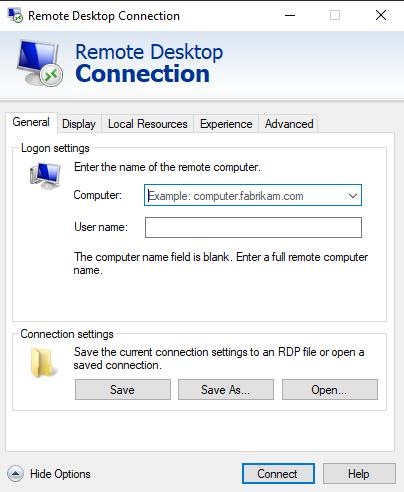 Use Remote Desktop Connection