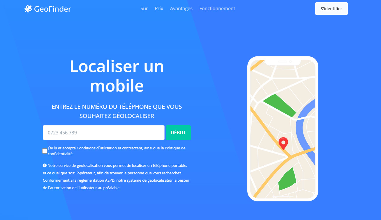 Comment utiliser GEOfinder pour localiser quelqu'un