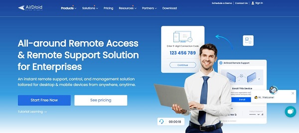 AirDroid Remote Support Website