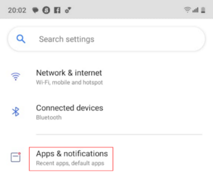 find out app & notification to disable chrome