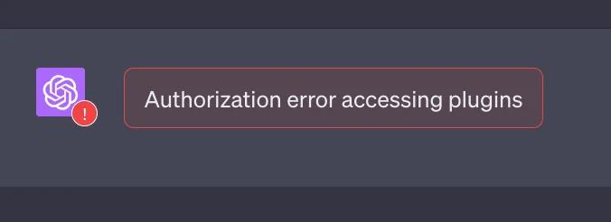 Authorization error accessing plugins