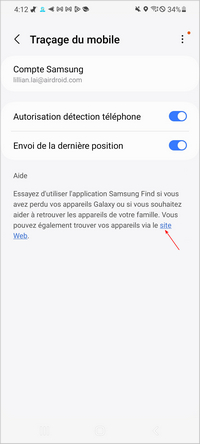 Autorisation Tracage Du Mobile Samsung