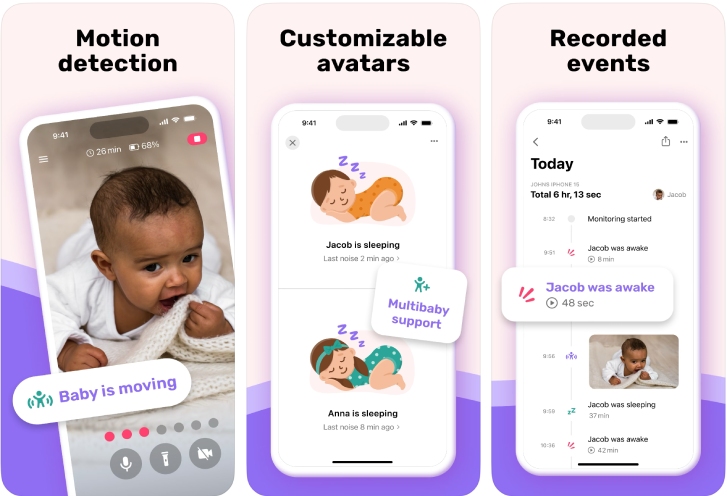 Bibino baby monitor app for iPhone