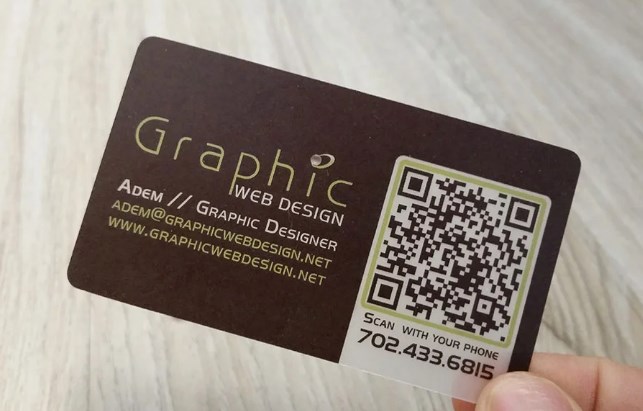 QR code business card