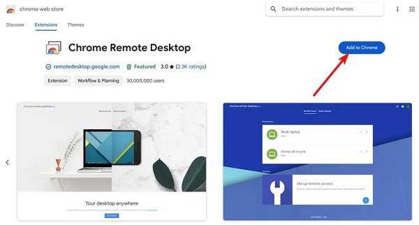 Chrome Remote Desktop Extension