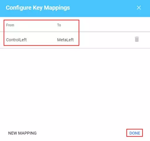 configure key mappings example