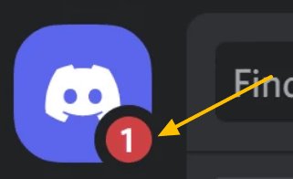 a notificação do Discord não some