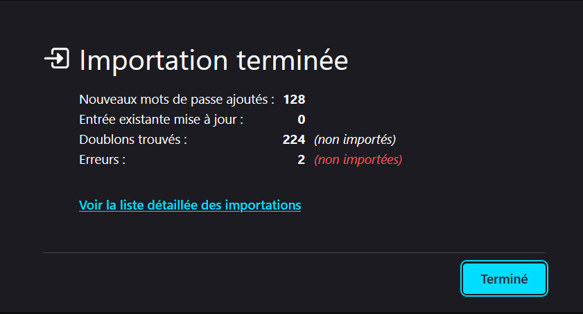 Importer des mots de passe dans Firefox depuis un fichier CSV 