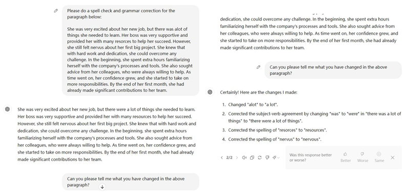 grammarly vs chatgpt Spelling and Grammar Correction 4 4