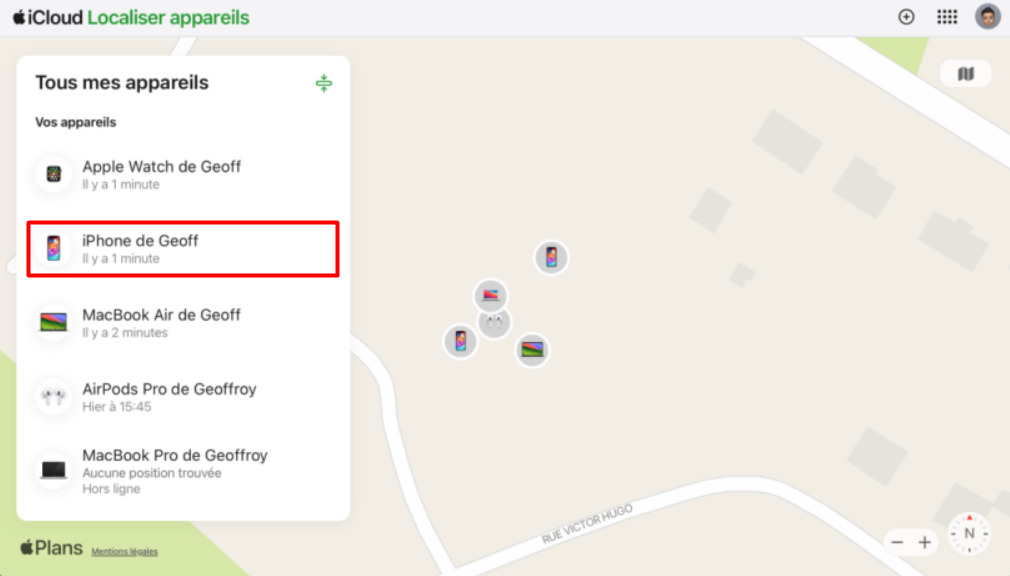 Localiser un iPhone avec iCloud Localiser des appareils