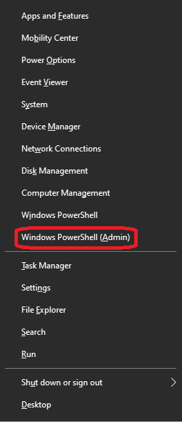 launch Windows PowerShell