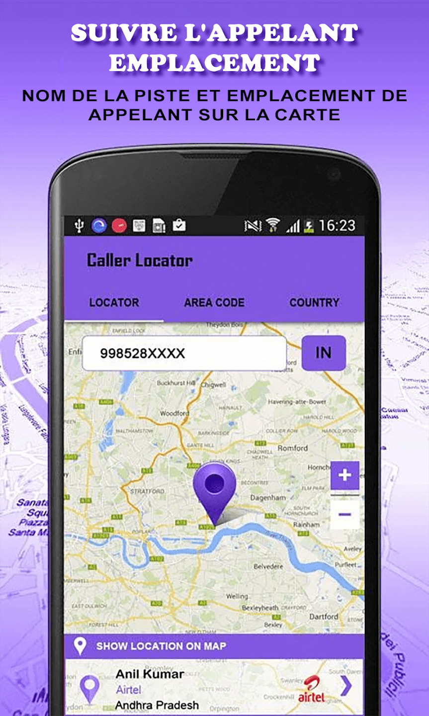 Application Mobile Number Locator