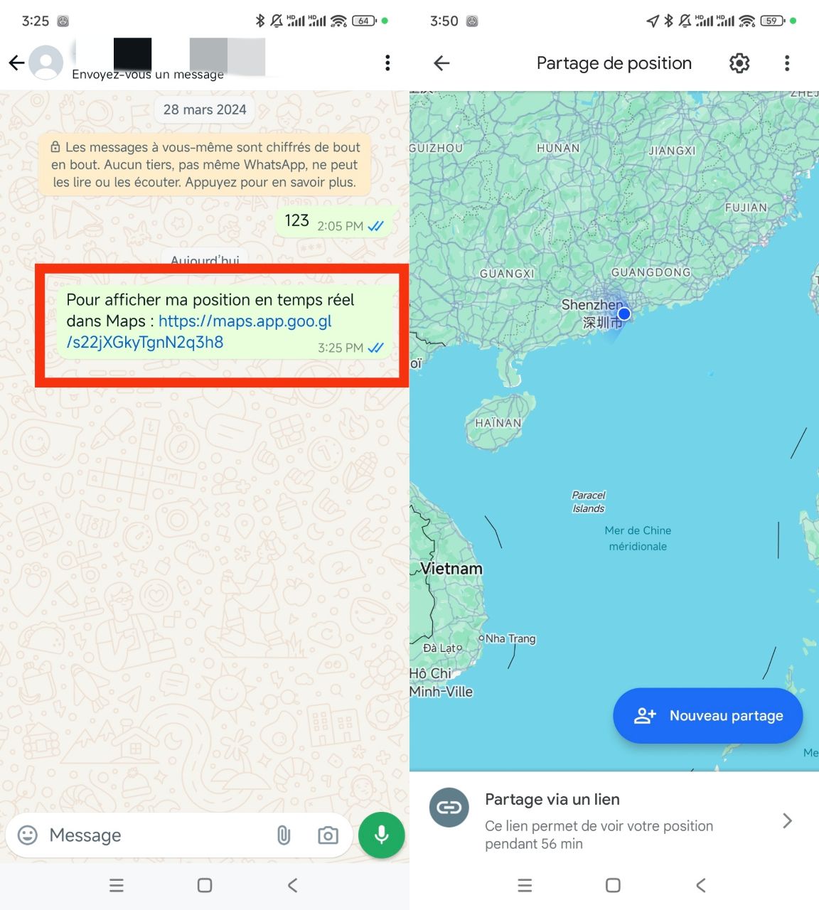 Localiser une personne avec Google Maps