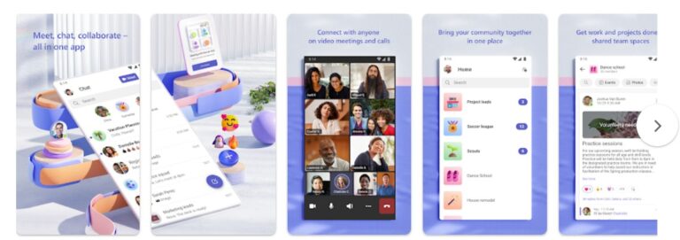 Microsoft Teams mobile to mobile screen sharing apps