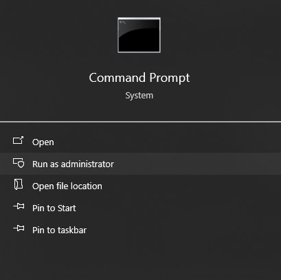 Open command prompt