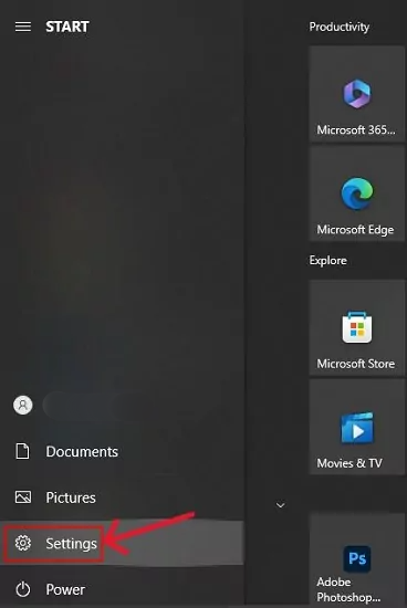 open settings 2