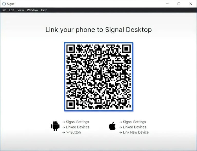 open signal on desktop