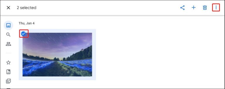 select and download google photo