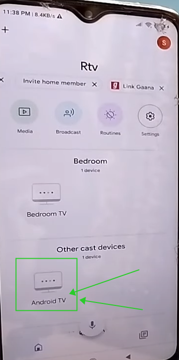 tap the Mi TV name to connect