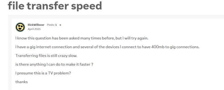 TeamViewer file transfer speed