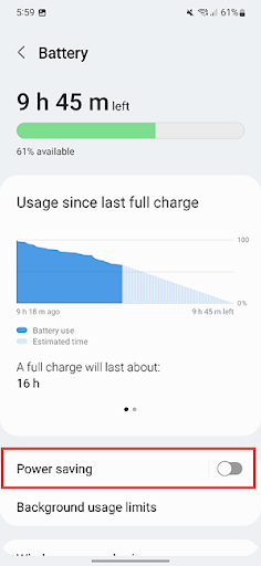 Samsung 省電力モード 無効