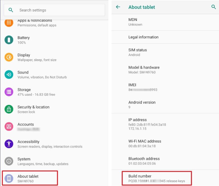 How to Find the Android Build Number of Your Device?